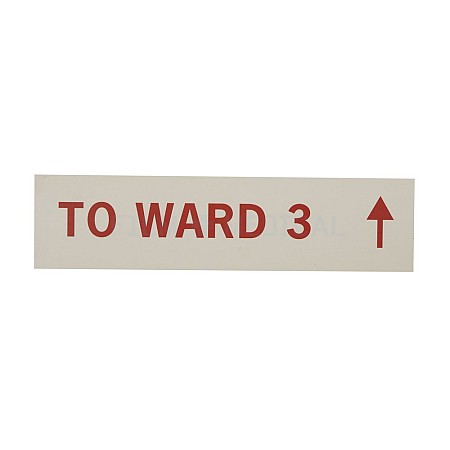 Red Signs To Ward 3